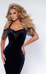 5 of 6 Johnathan Kayne 2415 Dress Navy