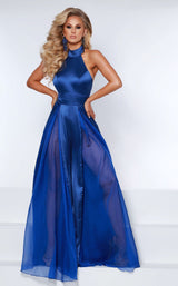 3 of 8 Johnathan Kayne 2418 Dress Royal