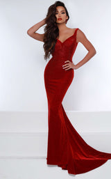 1 of 6 Johnathan Kayne 2430 Dress Red