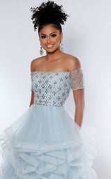 3 of 4 Johnathan Kayne 2433 Dress Ice-Blue