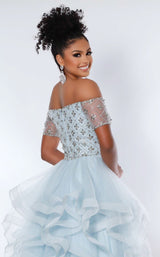 4 of 4 Johnathan Kayne 2433 Dress Ice-Blue