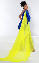 2 of 4 Johnathan Kayne 2435 Jumpsuit Royal-Yellow