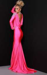 3 of 4 Johnathan Kayne 2436 Dress Hot-Pink