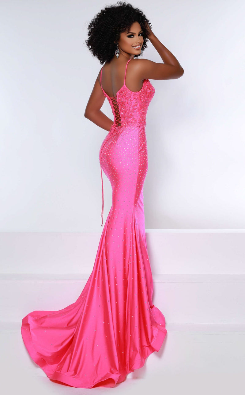 Johnathan Kayne 2439 Dress Hot-Pink