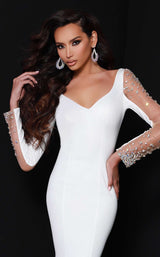 5 of 6 Johnathan Kayne 2441 Dress White