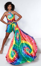 1 of 4 Johnathan Kayne 2446 Jumpsuit Tie-Dye