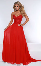 2 of 8 Johnathan Kayne 2447 Dress Cherry