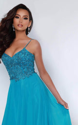 7 of 8 Johnathan Kayne 2447 Dress Ocean