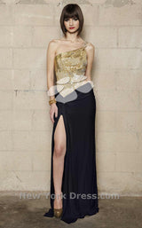 2 of 2 Nicole Bakti 6055G Black/Gold