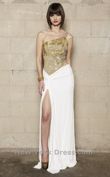 1 of 2 Nicole Bakti 6055G White/Gold