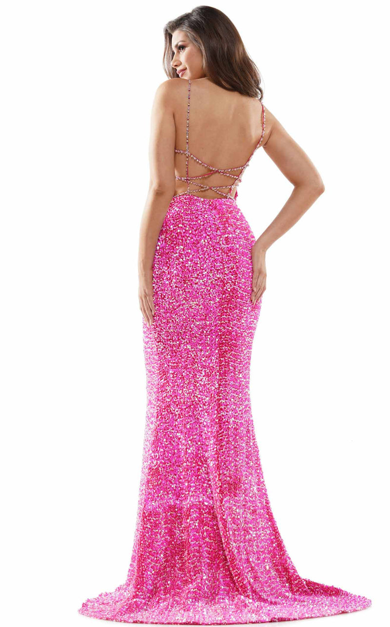 Colors Dress 2459 Dress Hot-Pink