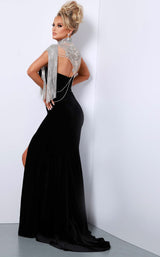 2 of 4 Johnathan Kayne 2469 Dress Black-Clear