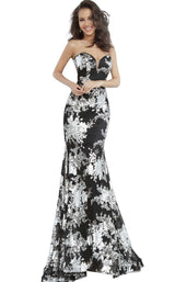 1 of 4 Jovani 2475 Black-Silver