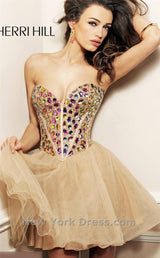 1 of 3 Sherri Hill 1530 Nude Multi