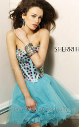 3 of 3 Sherri Hill 1530 Turquoise Multi