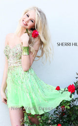 1 of 7 Sherri Hill 8443 Gunmetal