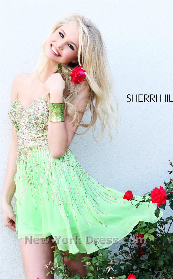 Sherri Hill 8443 Gunmetal