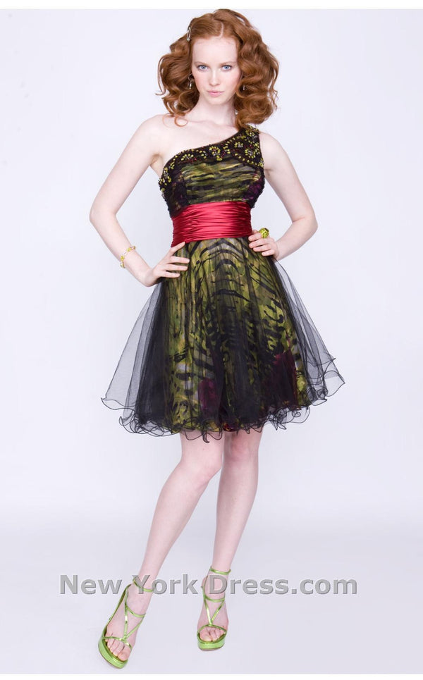 Jovani B152176 Black/Green