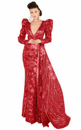 2 of 8 MNM Couture 2563 Dress Red