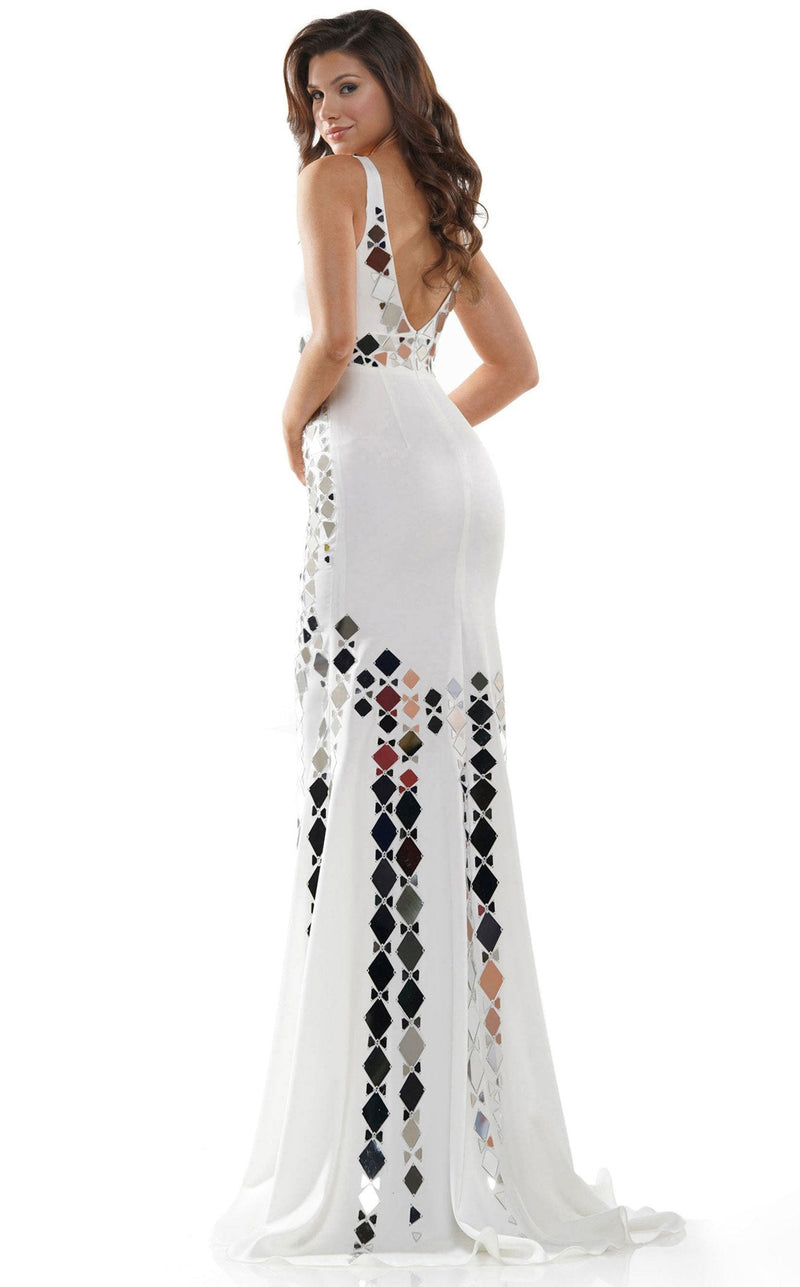 Colors Dress 2565 Dress White-Silver