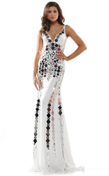 3 of 12 Colors Dress 2565 Dress White-Silver