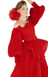 10 of 11 MNM Couture 2568 Dress Red
