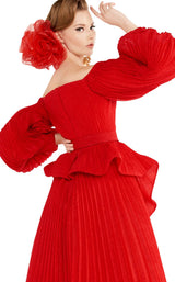 11 of 11 MNM Couture 2568 Dress Red