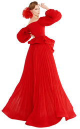 6 of 11 MNM Couture 2568 Dress Red