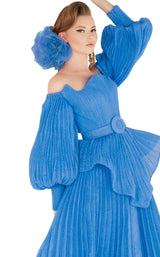 7 of 11 MNM Couture 2568 Dress Light-Blue