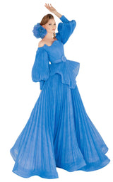 1 of 11 MNM Couture 2568 Dress Light-Blue
