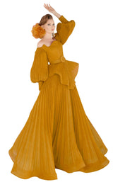 4 of 11 MNM Couture 2568 Dress Mustard