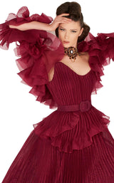 10 of 11 MNM Couture 2570 Dress Cherry