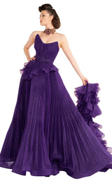 4 of 11 MNM Couture 2570 Dress Purple