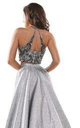 10 of 12 Colors Dress 2587 Dress Black-Silver