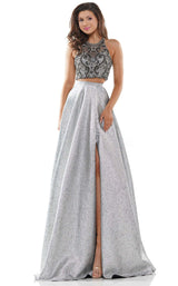 1 of 12 Colors Dress 2587 Dress Black-Silver