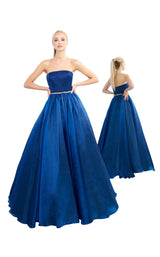 1 of 4 Mac Duggal 25943I Navy Blue