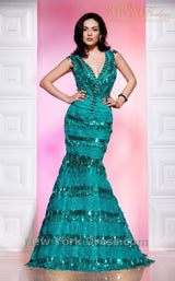 3 of 4 MNM Couture 7208 Aqua