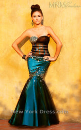 2 of 2 MNM Couture 7497 Teal