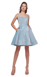 1 of 6 Mac Duggal 25982I Shimmering-Ice