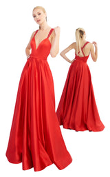 1 of 6 Mac Duggal 26053I Deep Red