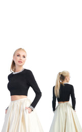 2 of 2 Mac Duggal 26069I Candlelight Noir