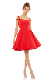 2 of 4 Mac Duggal 26077 Dress Red