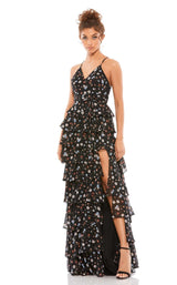 1 of 3 Mac Duggal 26251 Dress Black-Floral