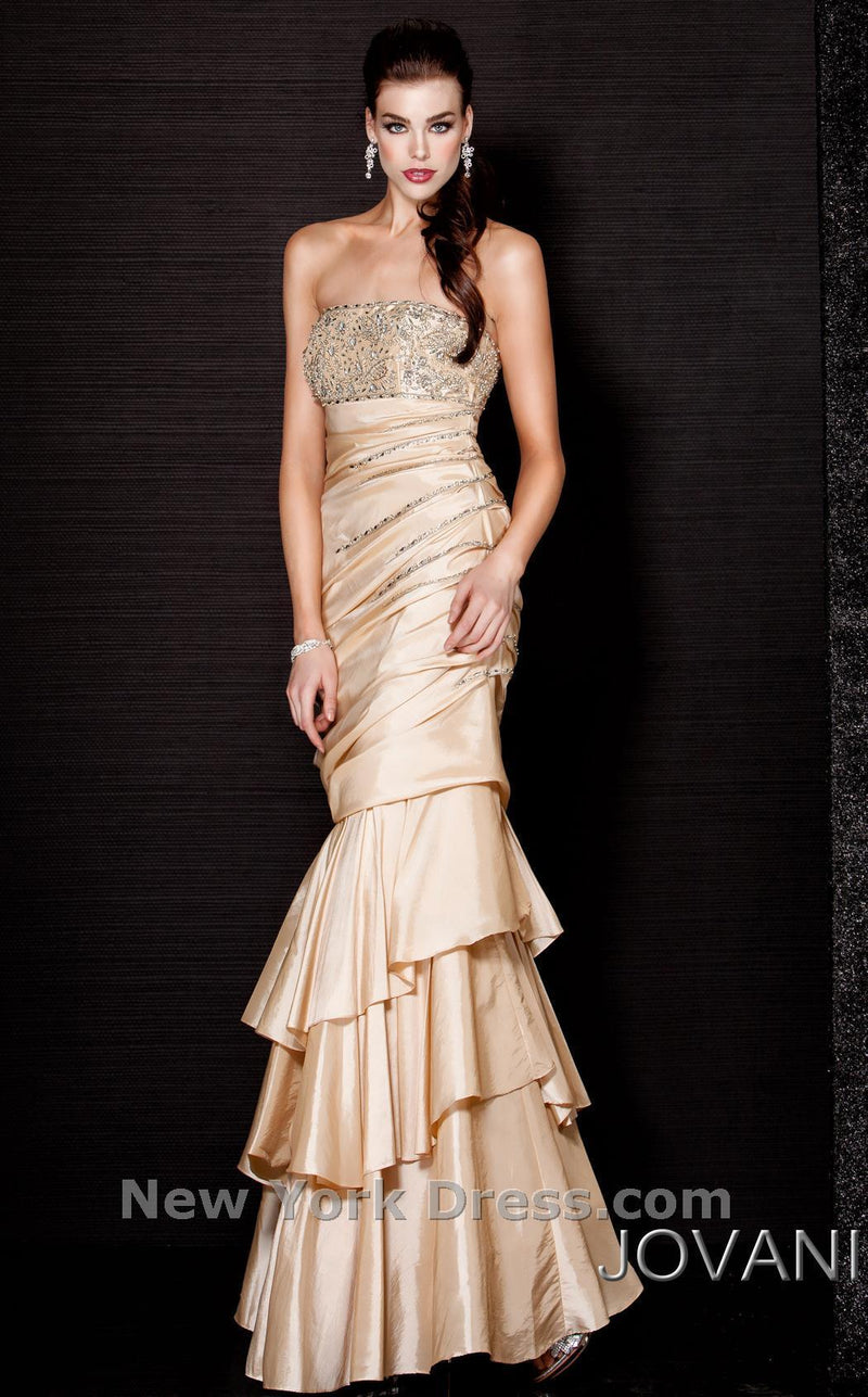 Jovani 171512 Beige