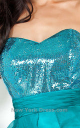 3 of 4 Jovani 531 Teal