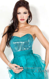 4 of 4 Jovani 531 Teal