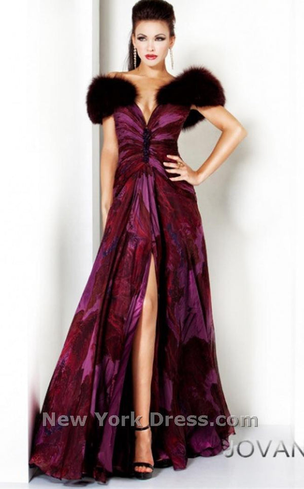 Jovani 3338 Aubergine