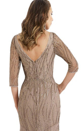 4 of 4 Feriani 26300 Dress Taupe