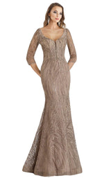 1 of 4 Feriani 26300 Dress Taupe