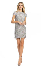 1 of 5 Mac Duggal 26300i Dress Silver